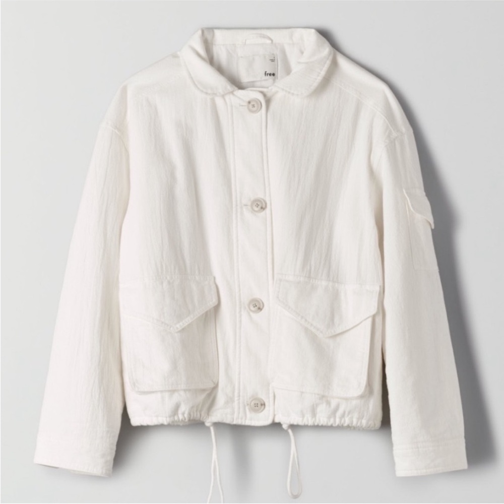 Wilfred Free Alyona Jacket White Cotton Size XS EUC